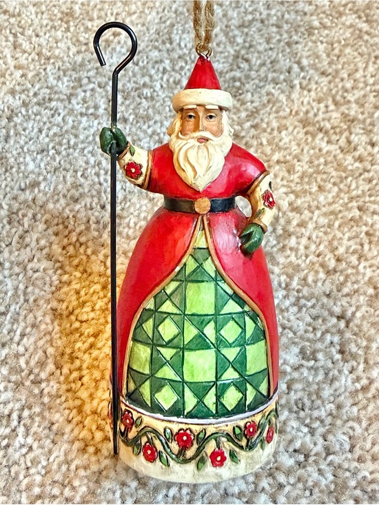 Jim Shore Other - Jim Shore Heartwood Creek Santa With Cane Hanging Christmas Ornament 4017601